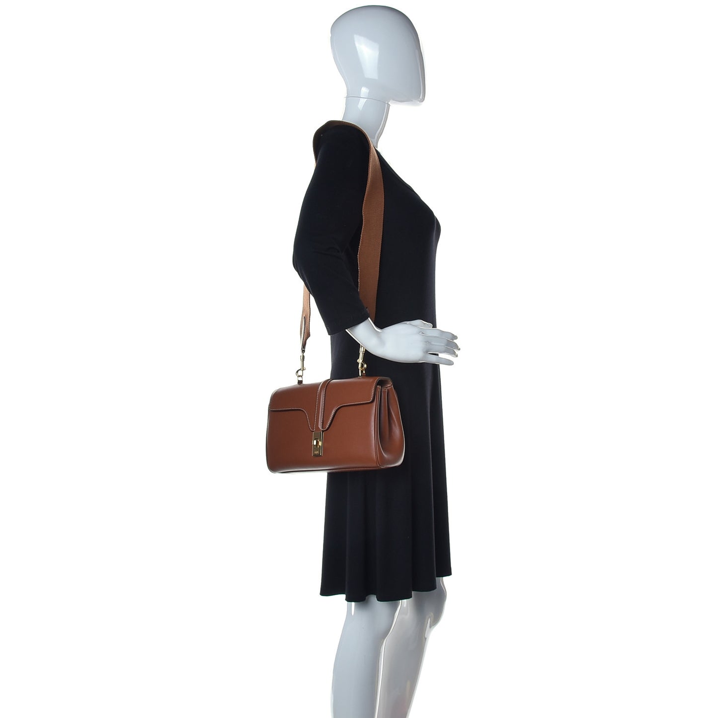 Smooth Calfskin Teen Soft 16 Shoulder Bag Tan