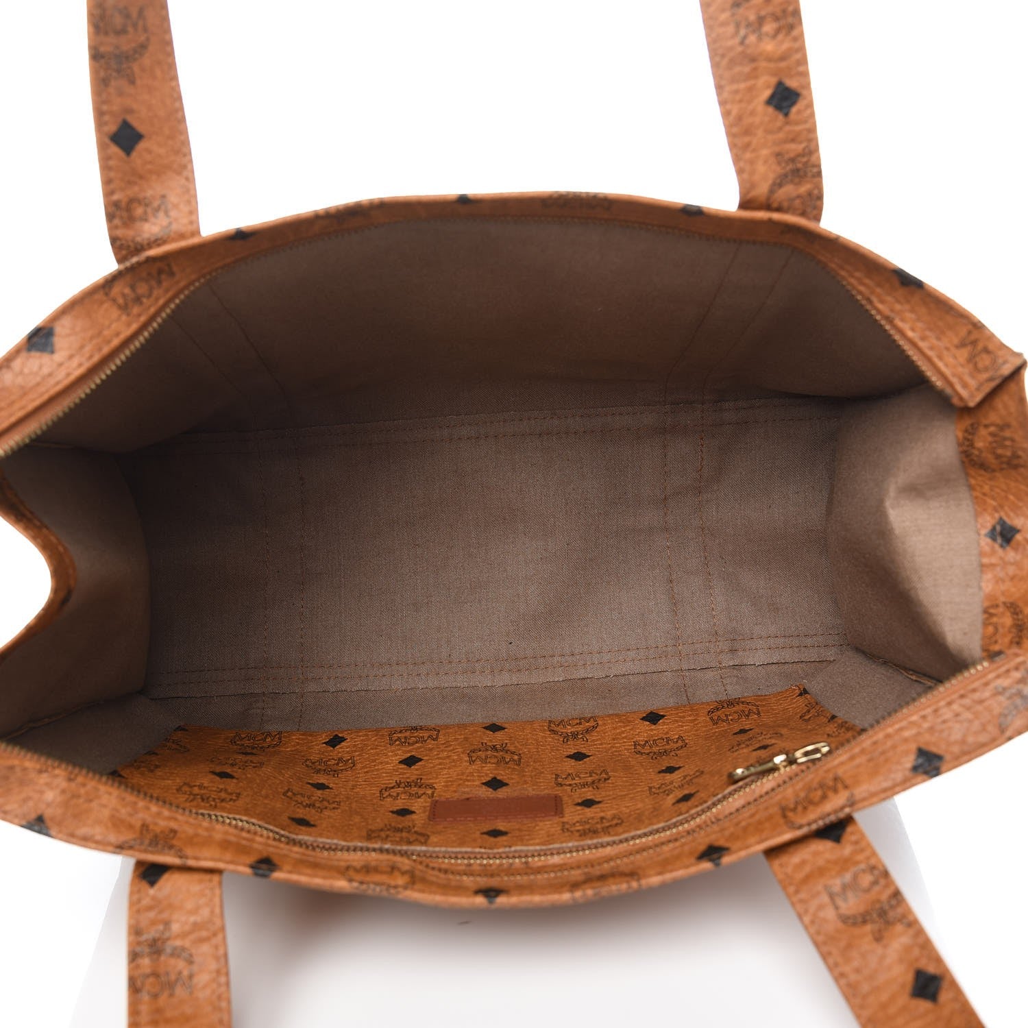 MCM Visetos Shoulder Bag Cognac 5 of 11