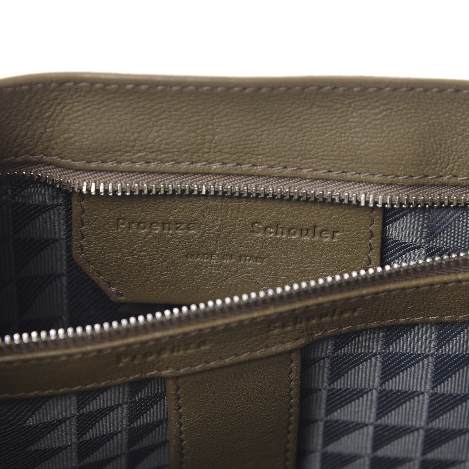 Proenza Schouler Lambskin Medium PS1 Satchel Dark Olive 7 of 13