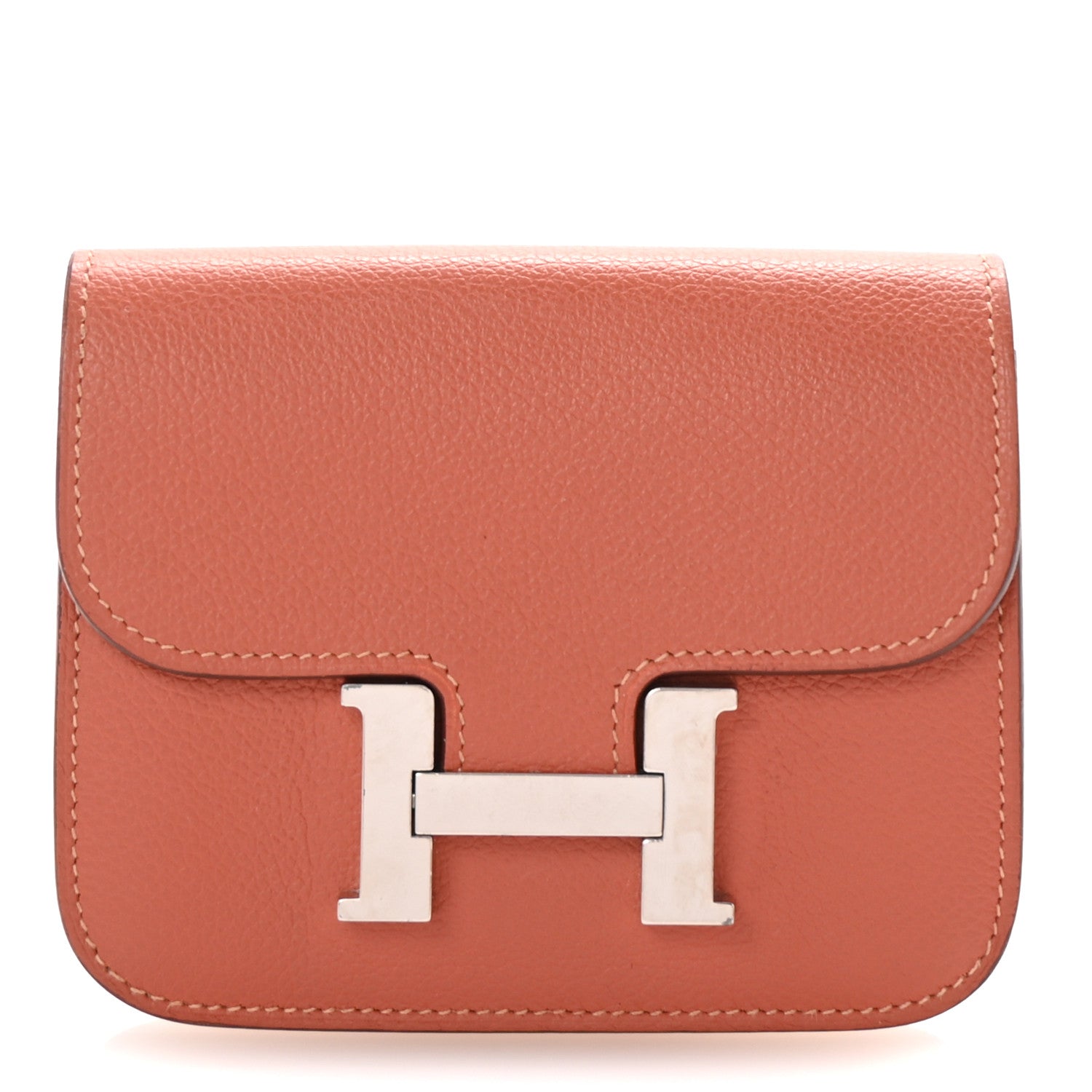Hermes Evercolor Constance Slim Wallet Blush 1 of 8