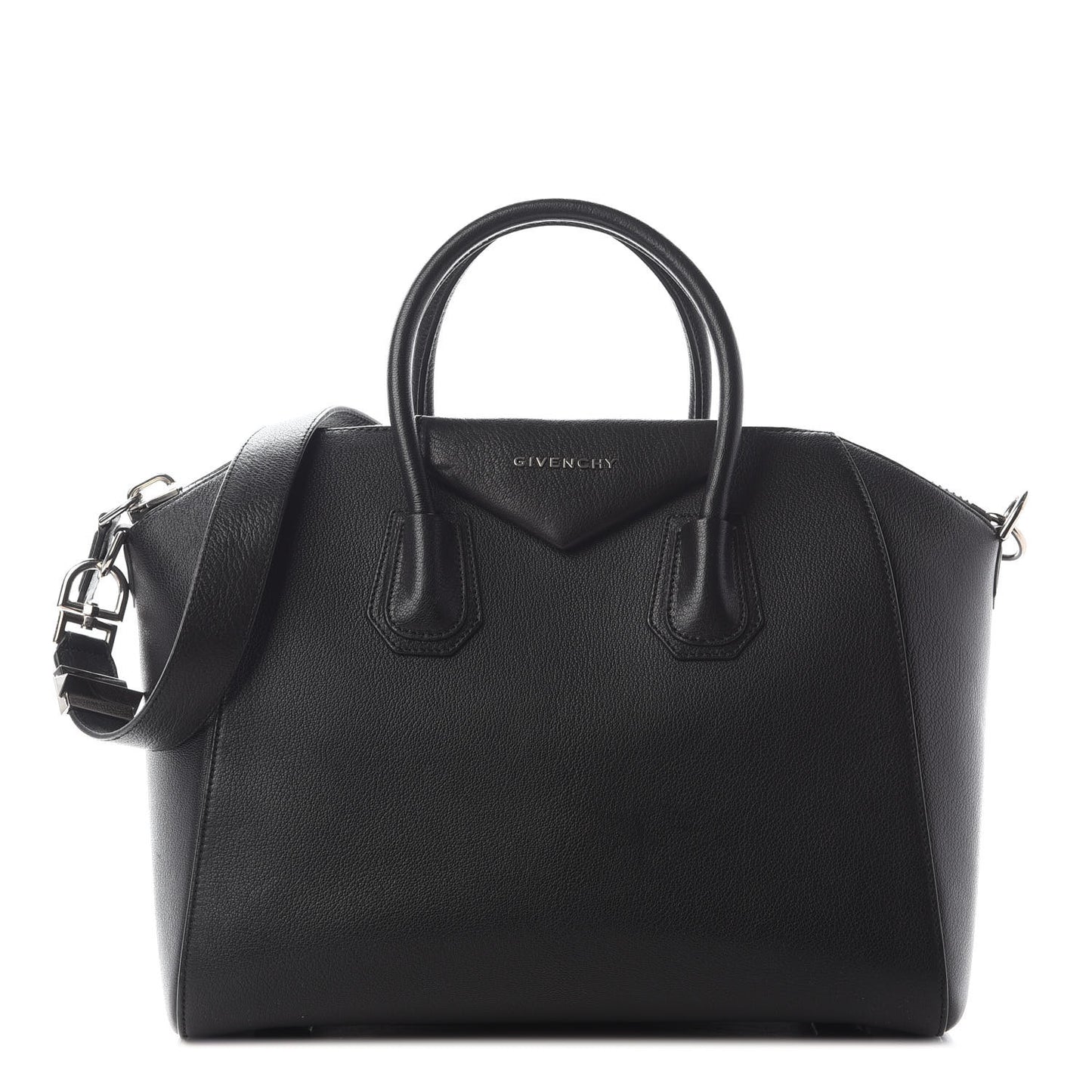 Sugar Goatskin Medium Antigona Black