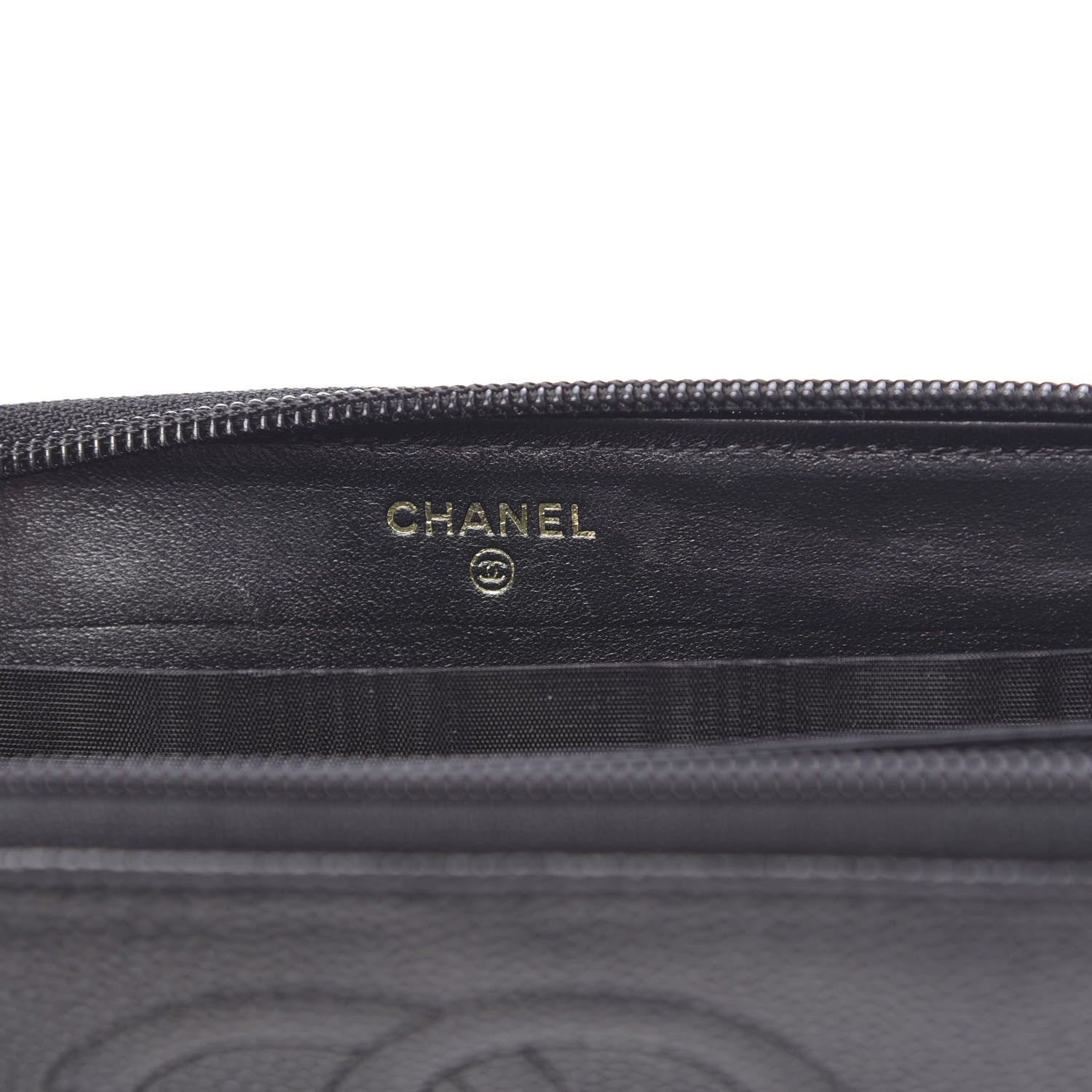 Chanel Caviar Timeless CC Large Gusset Zip Around Wallet Black 6 of 8