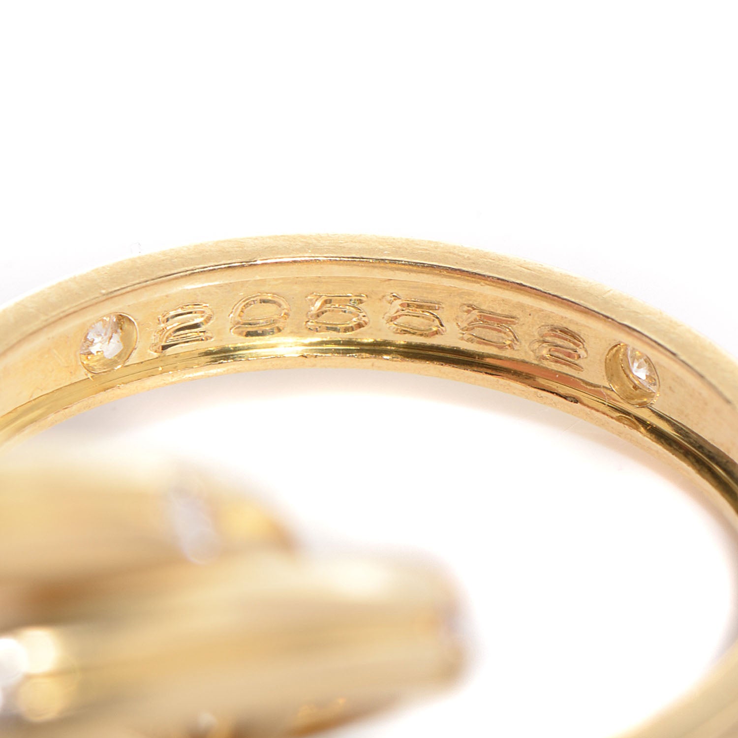 Cartier 18K Yellow Gold Diamond Constellation Trinity Ring 50 5.25 4 of 7