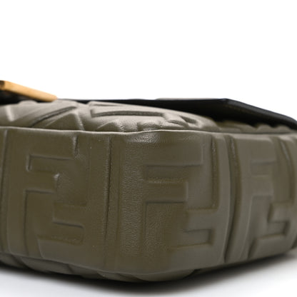 Fendi Nappa FF 1974 Embossed Baguette Avocado 10 of 10