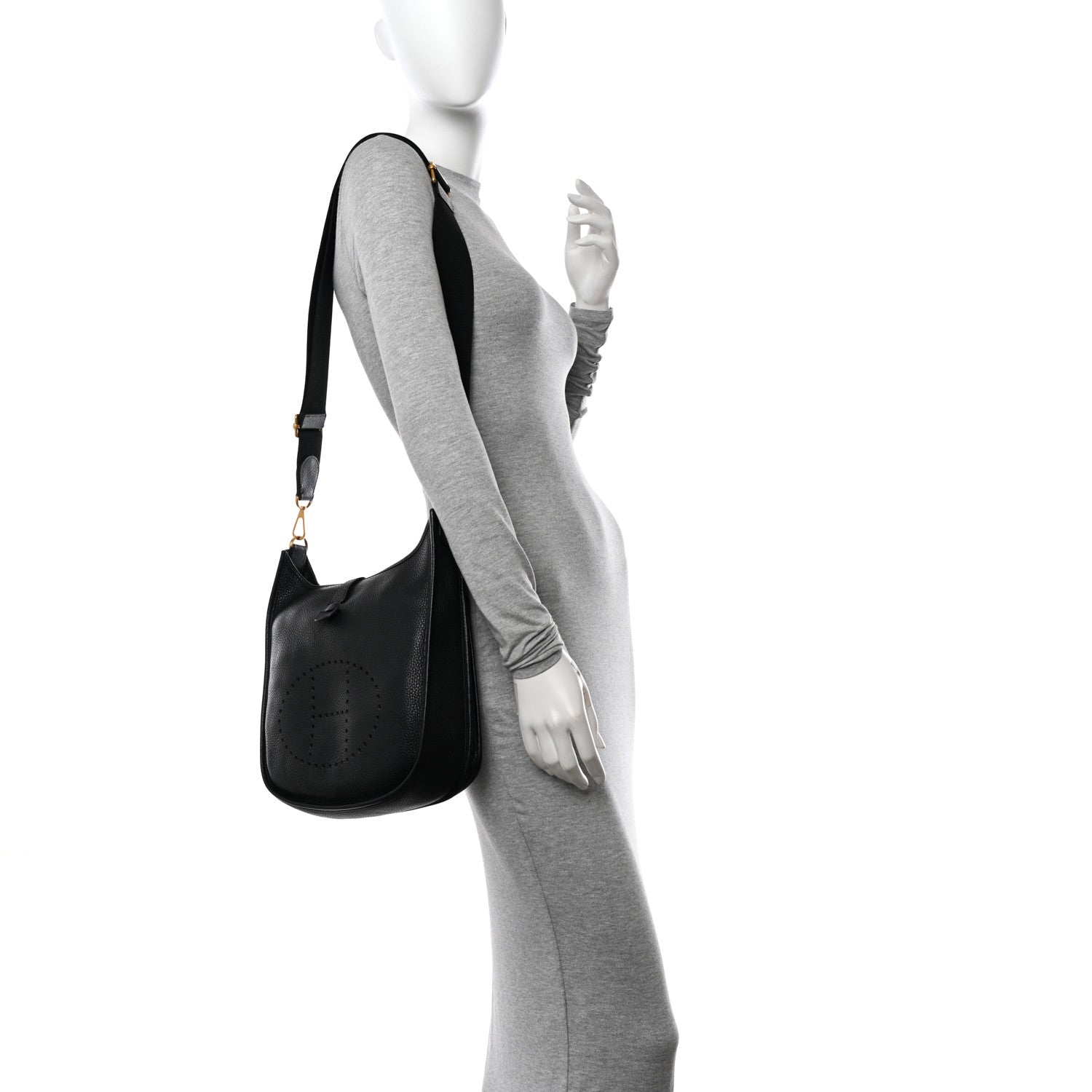Hermes Taurillon Clemence Evelyne III PM Black 2 of 11