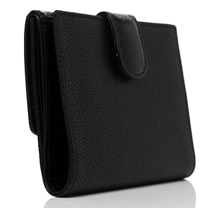 Chanel Caviar Timeless CC Compact French Wallet Black 3 of 10