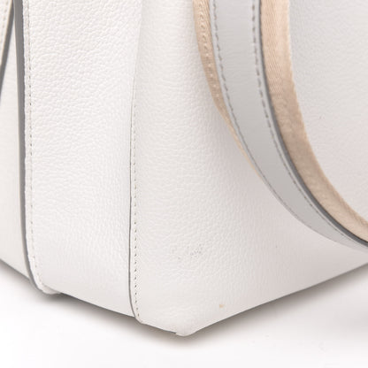 MCM Grained Calfskin Medium Milla Tote White 9 of 17