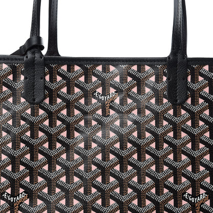 Goyard Goyardine Saint Louis Claire Voie PM Black Pink 9 of 11