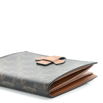 Celine Canvas Triomphe Medium Strap Wallet Tan 9 of 9