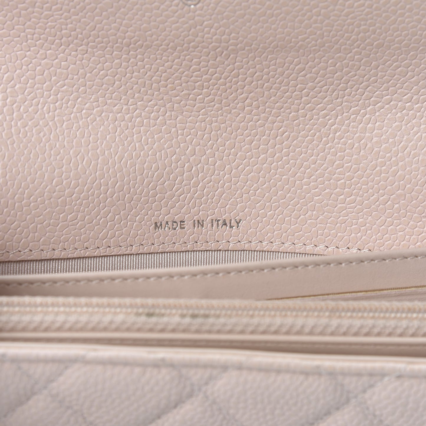 Caviar Quilted Large Gusset Flap Wallet Pink