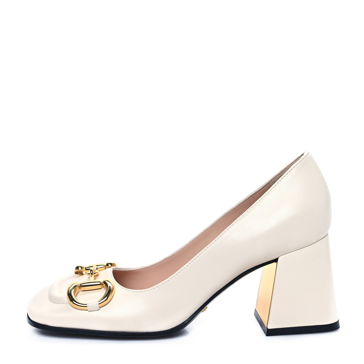 Gucci Malaga Kid Horsebit 75mm Pumps 35 Mystic White 1 of 10