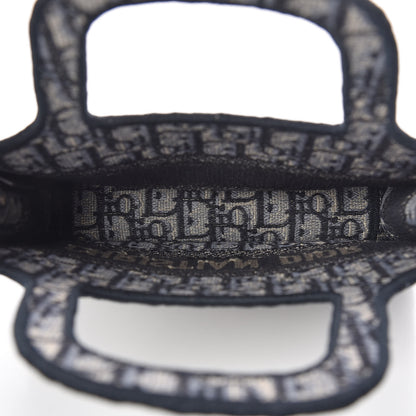 Christian Dior Oblique Mini Book Tote Blue Multicolor 5 of 11