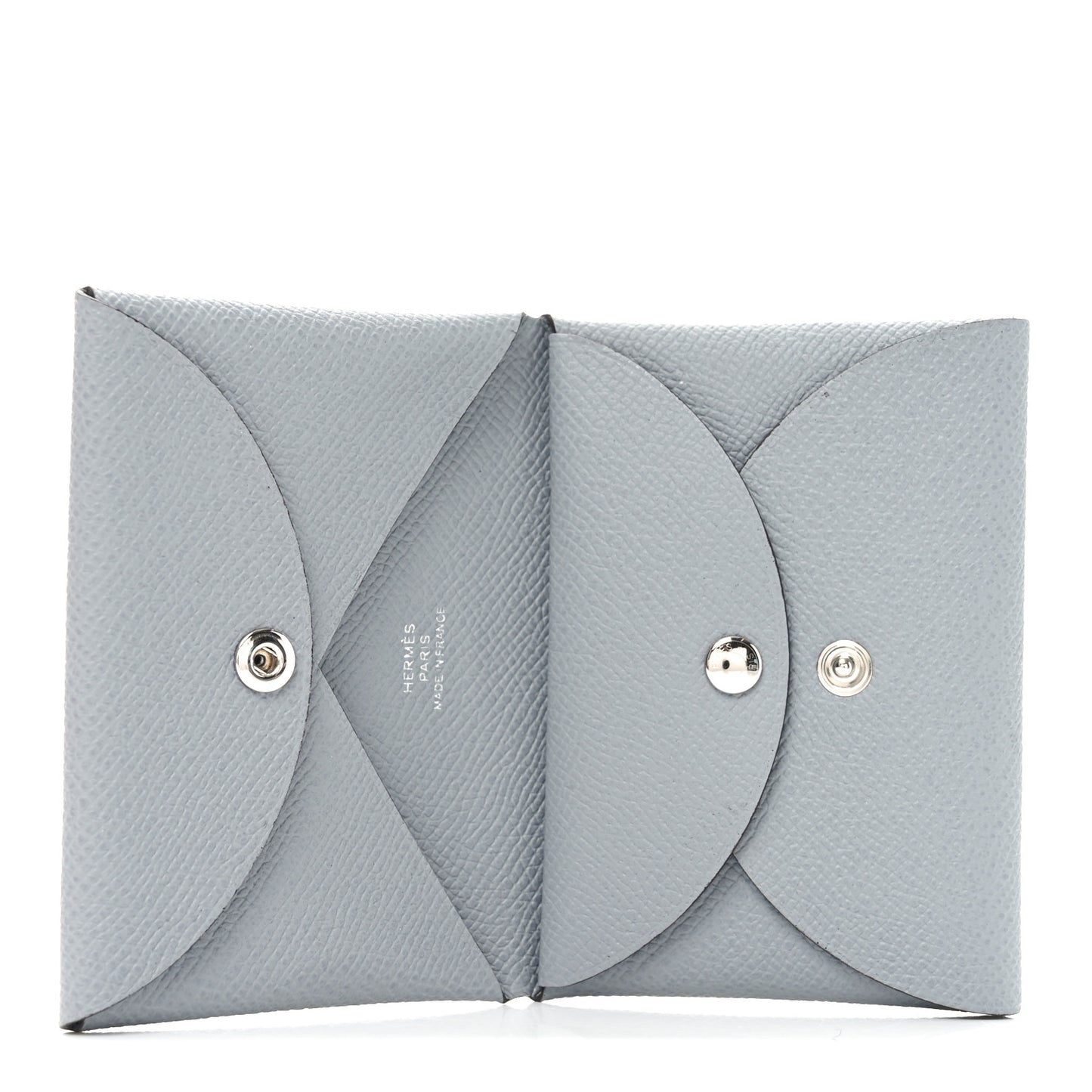 Epsom Calvi Duo Card Case Gris Pantin
