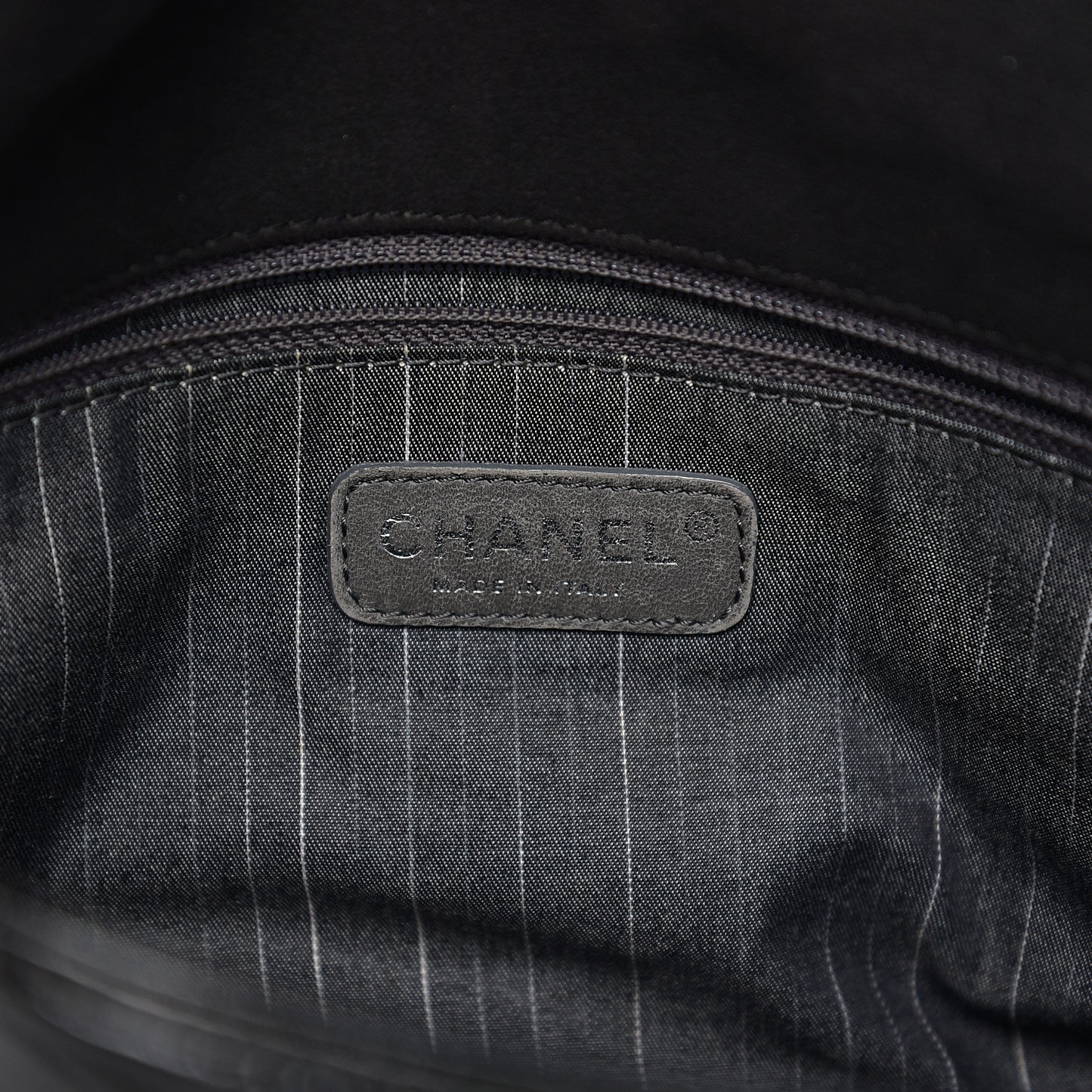 Distressed Patent Quilted Flap Bag Black