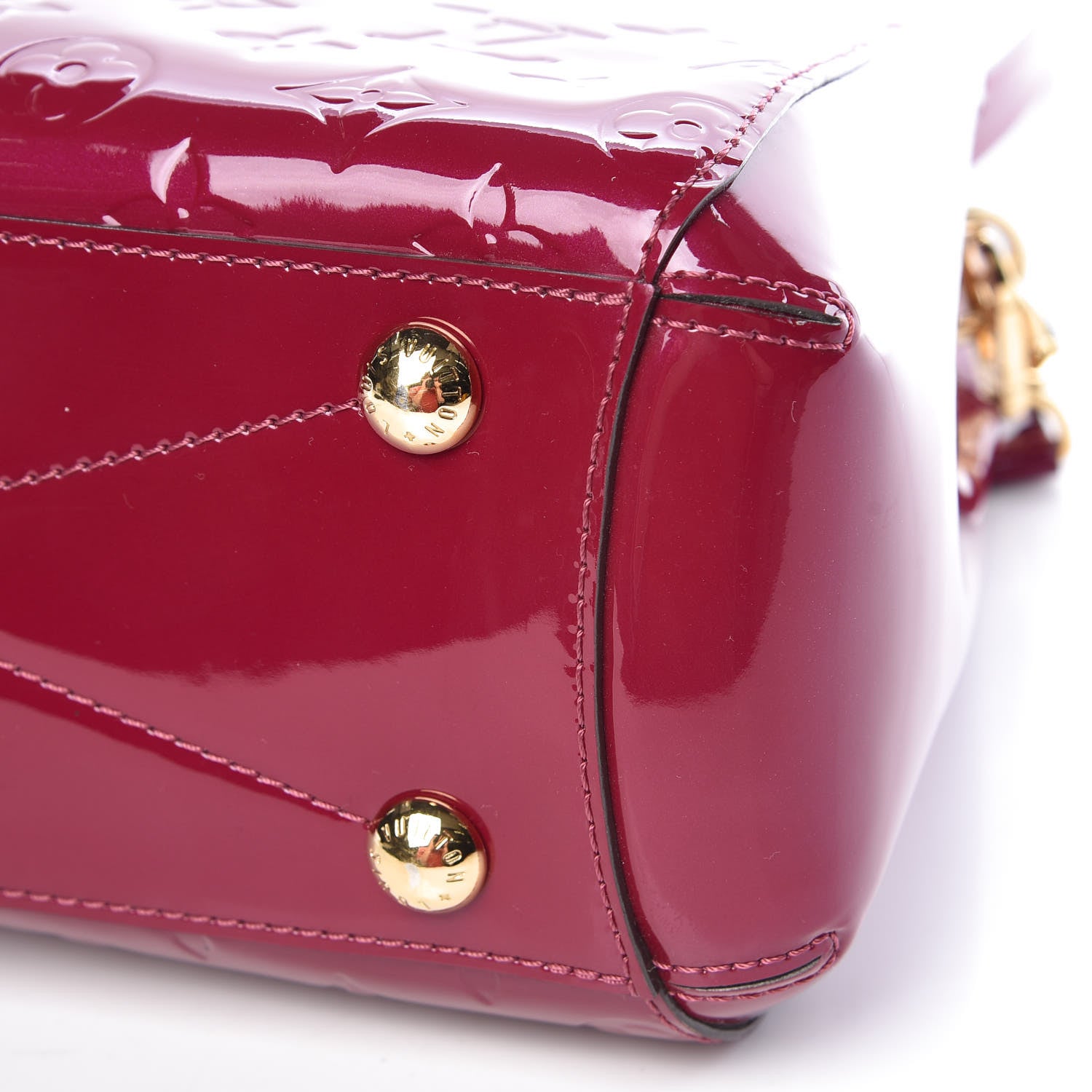 Louis Vuitton Vernis Montaigne BB Magenta 10 of 10