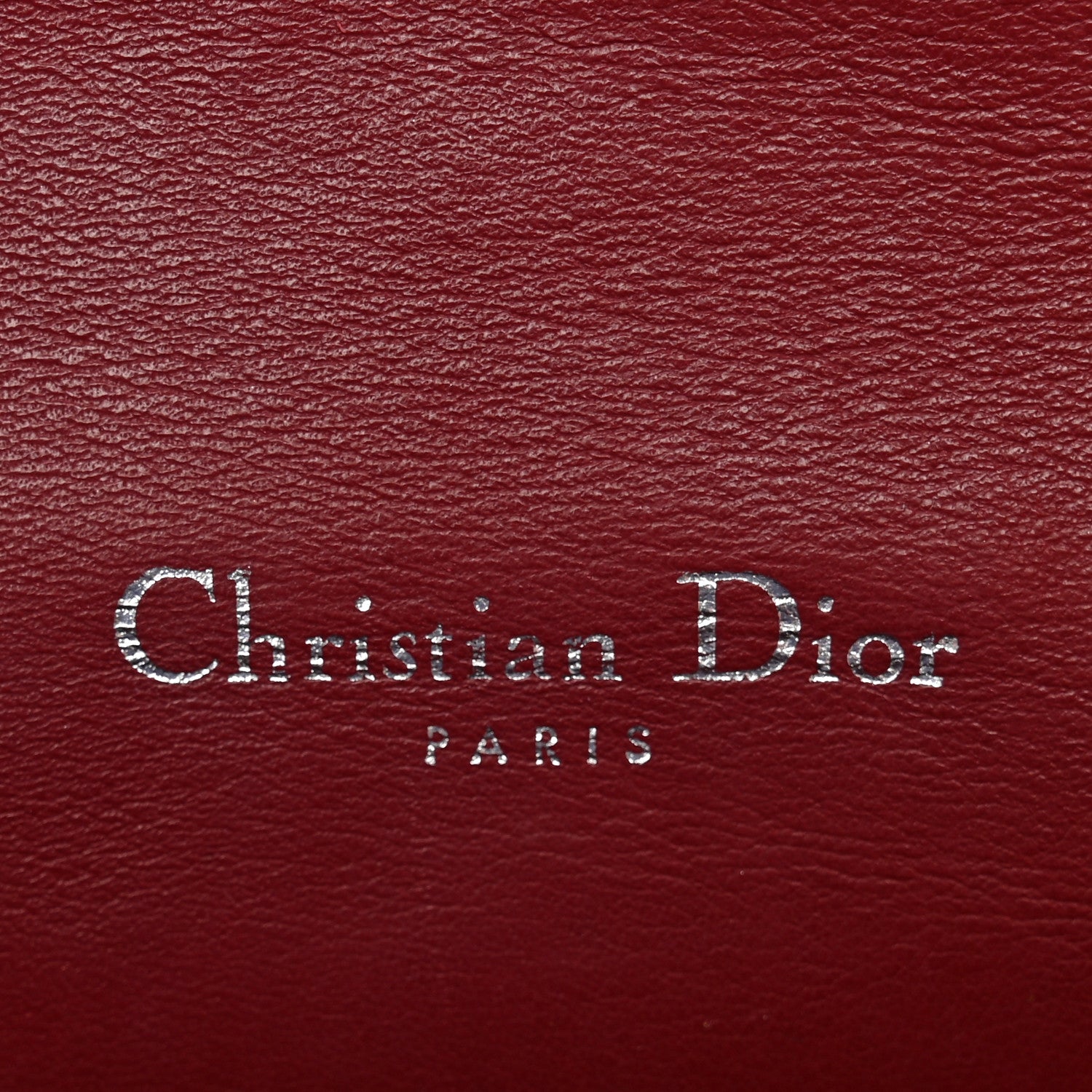 Christian Dior Patent Cannage Lady Dior Clutch Red 1942507
