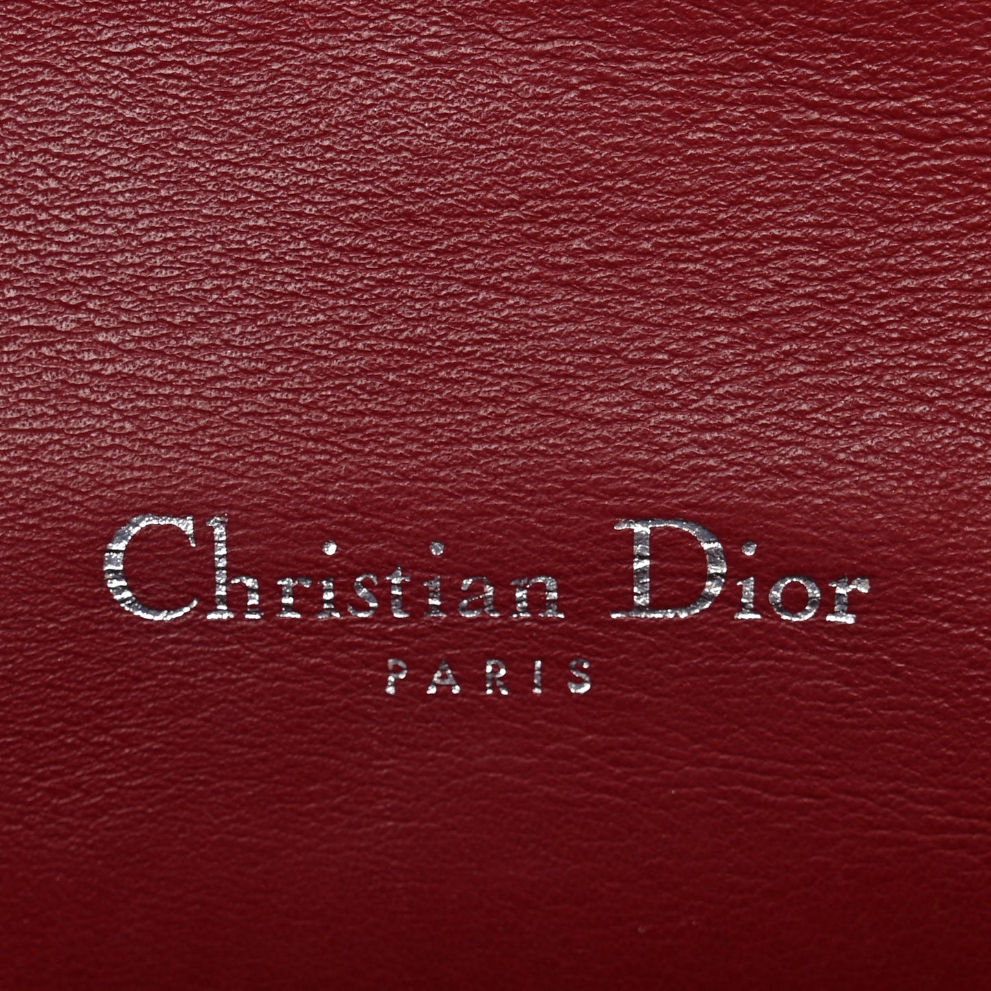 Patent Cannage Lady Dior Clutch Red Red