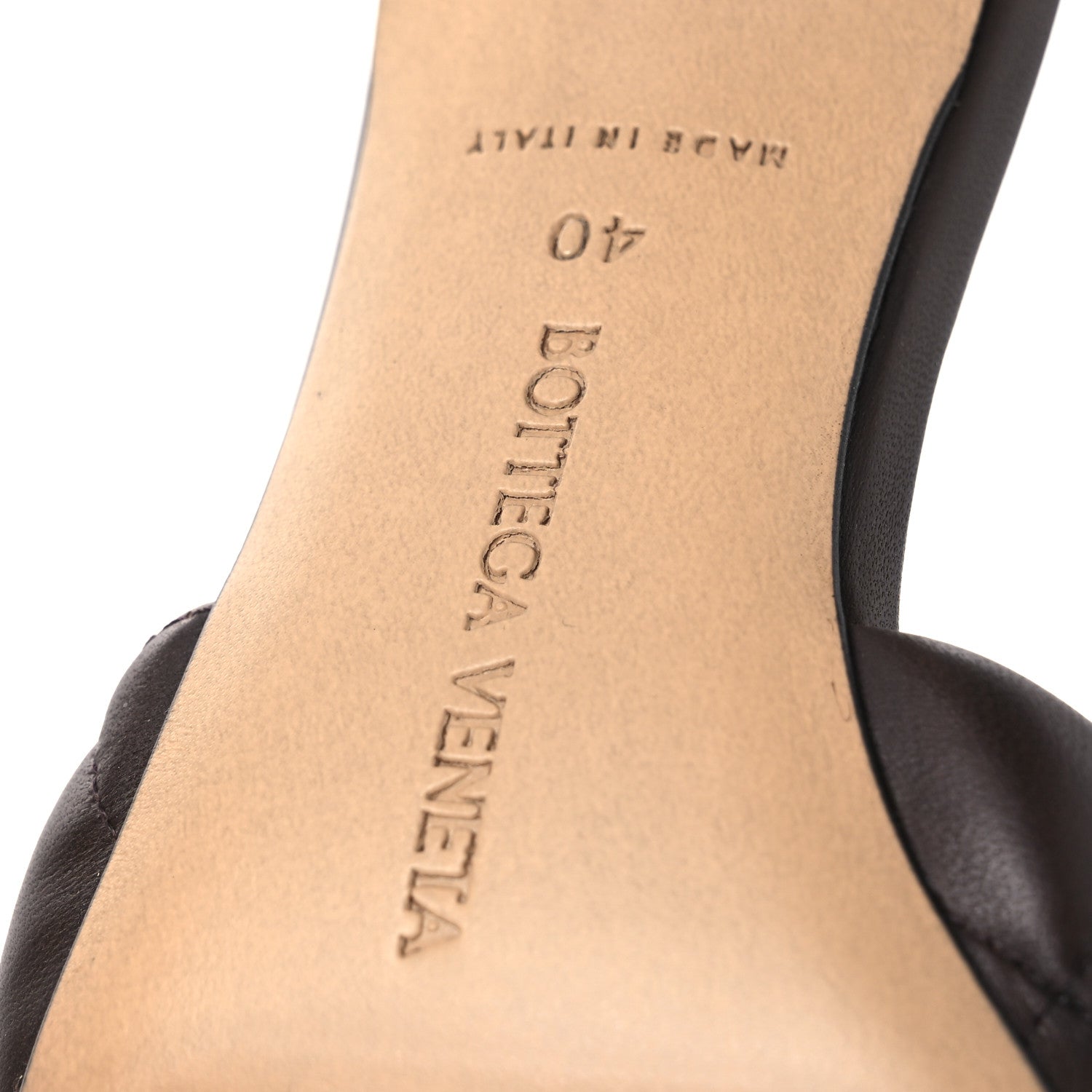 Bottega Veneta Nappa Matelasse Padded Mule Sandals 40 Chocolate Spread 8 of 11
