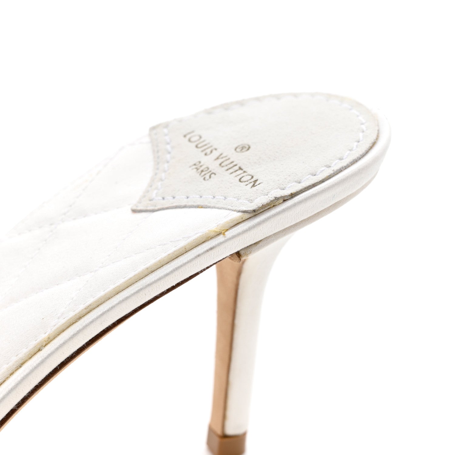 Louis Vuitton Marabou Crystal LV Marilyn Mule 38 White 9 of 10