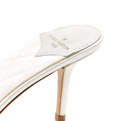 Louis Vuitton Marabou Crystal LV Marilyn Mule 38 White 9 of 10