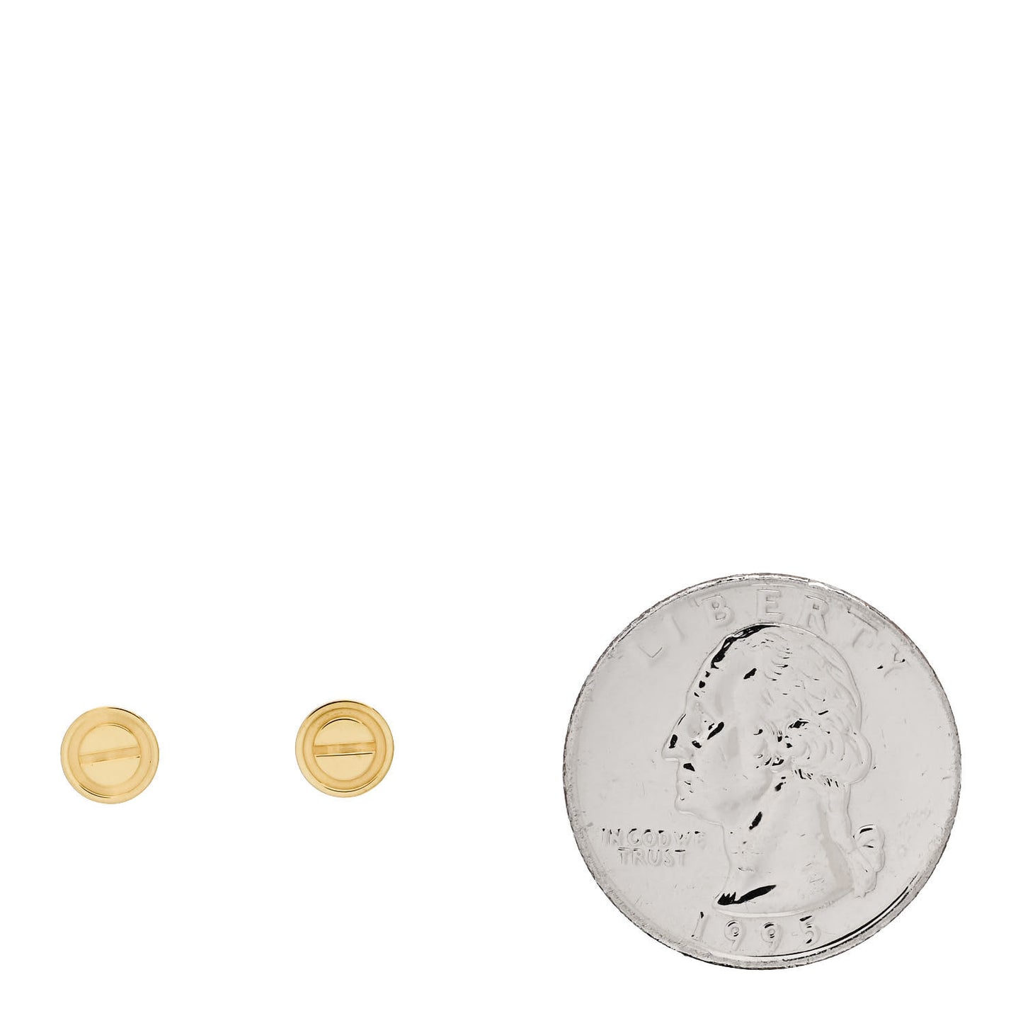 18K Yellow Gold LOVE Earrings
