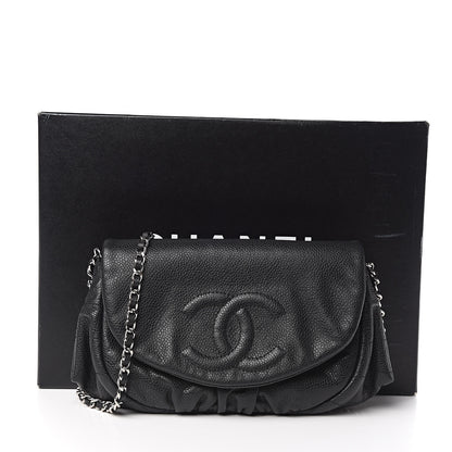 Chanel Caviar Half Moon Wallet On Chain WOC Black 12 of 12