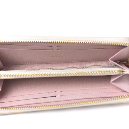 Louis Vuitton Damier Azur Clemence Wallet Rose Ballerine 5 of 9
