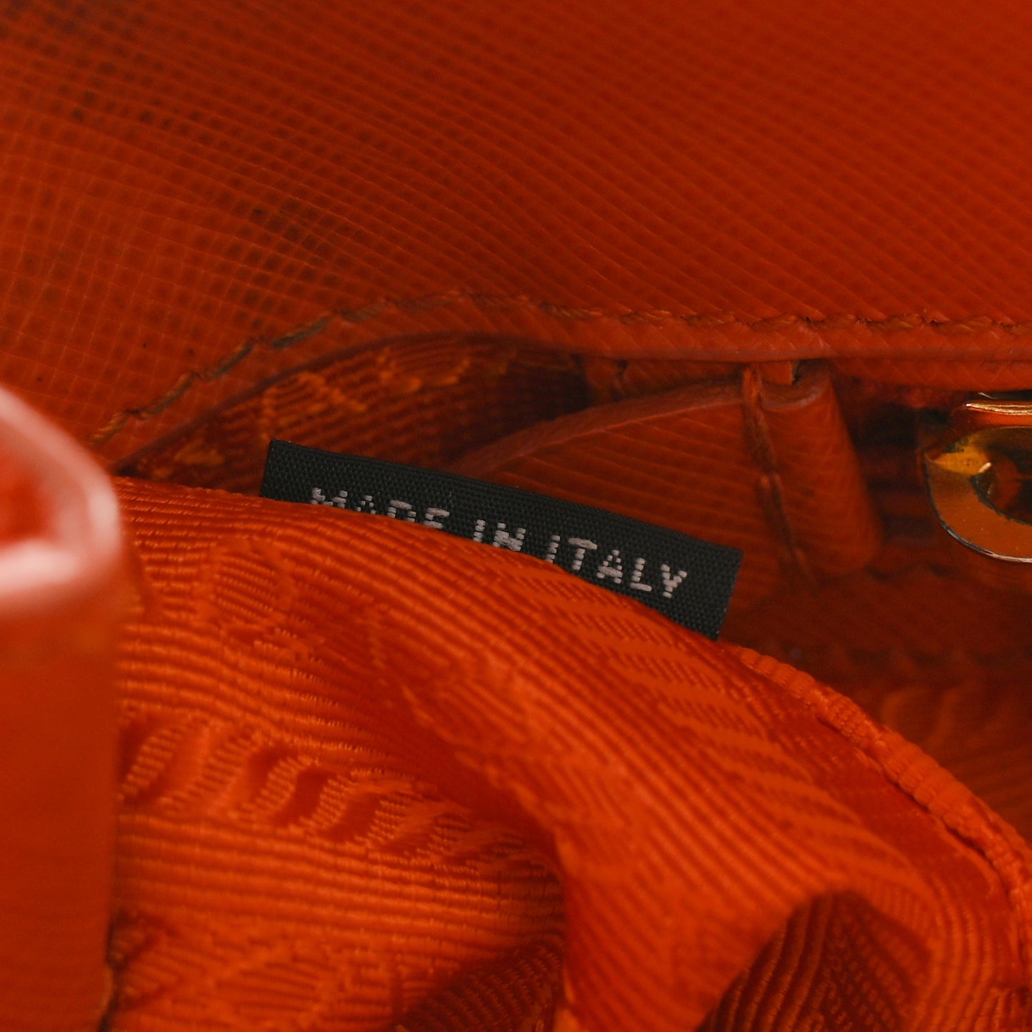 Saffiano Small Galleria Double Zip Tote Papaya