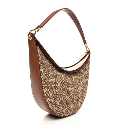 Loewe Jacquard Anagram Calfskin Luna Bag Tan Pecan 3 of 9