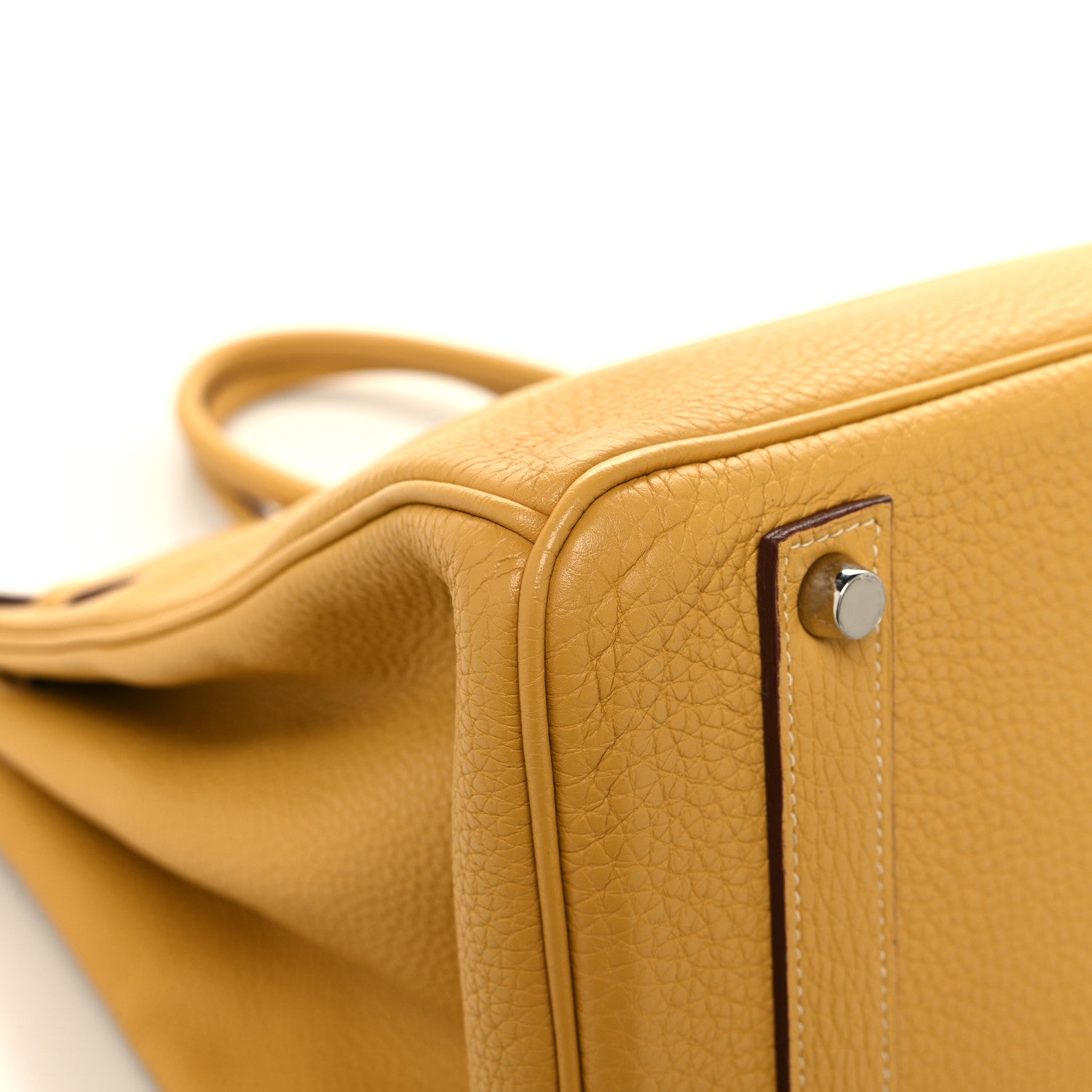 Hermes Togo Birkin 40 Jaune Sable 9 of 12