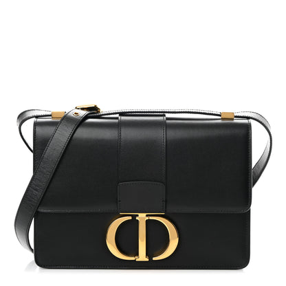 Christian Dior Smooth Calfskin 30 Montaigne Flap Bag Black 1 of 13
