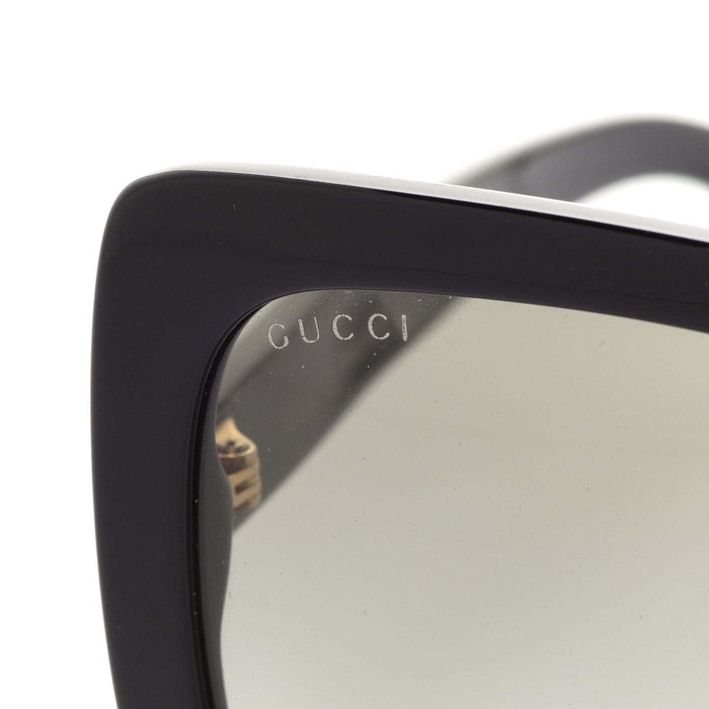 Crystal Square Frame GG Sunglasses GG0418S Black