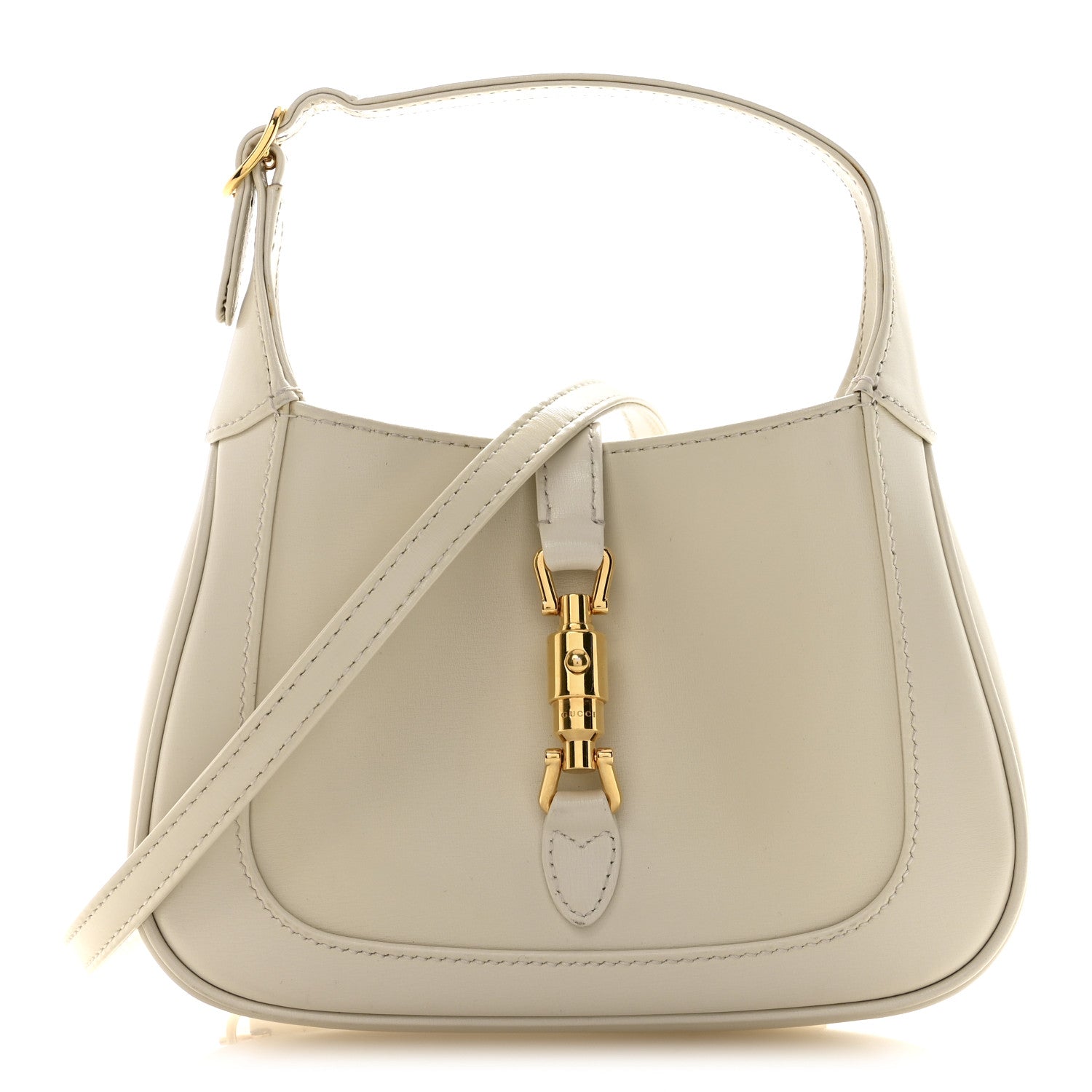 Gucci Boarded Dyana Lux Calfskin Mini Jackie 1961 Hobo Mystic White 1 of 16