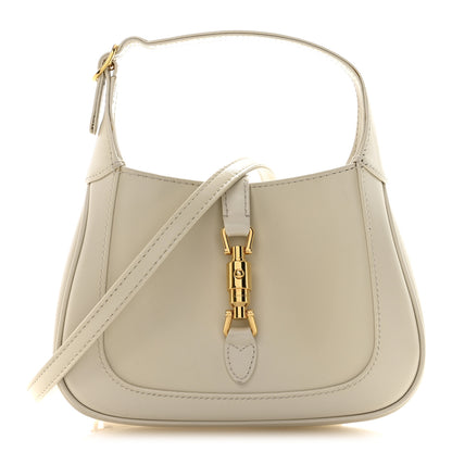 Gucci Boarded Dyana Lux Calfskin Mini Jackie 1961 Hobo Mystic White 1 of 16