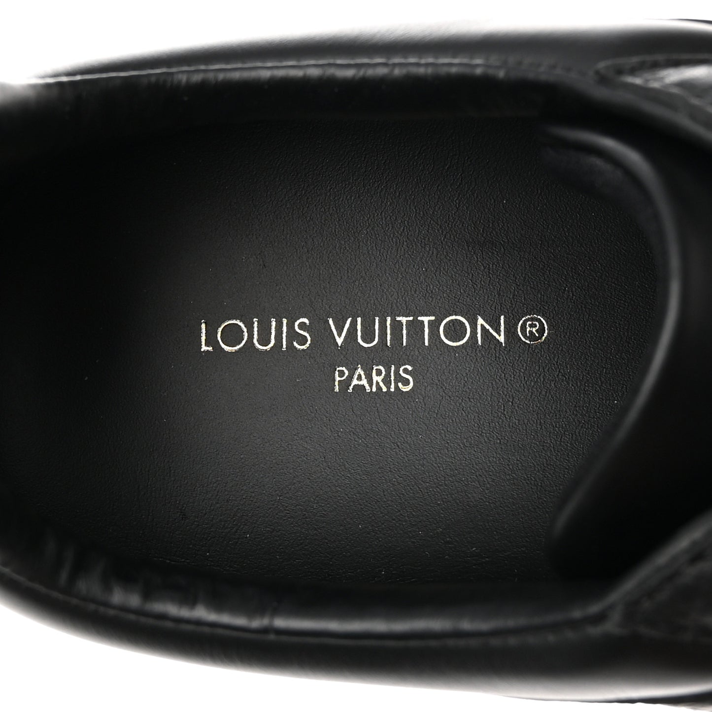 Grained Calfskin Embossed Monogram Mens Luxembourg Sneakers 9 Black