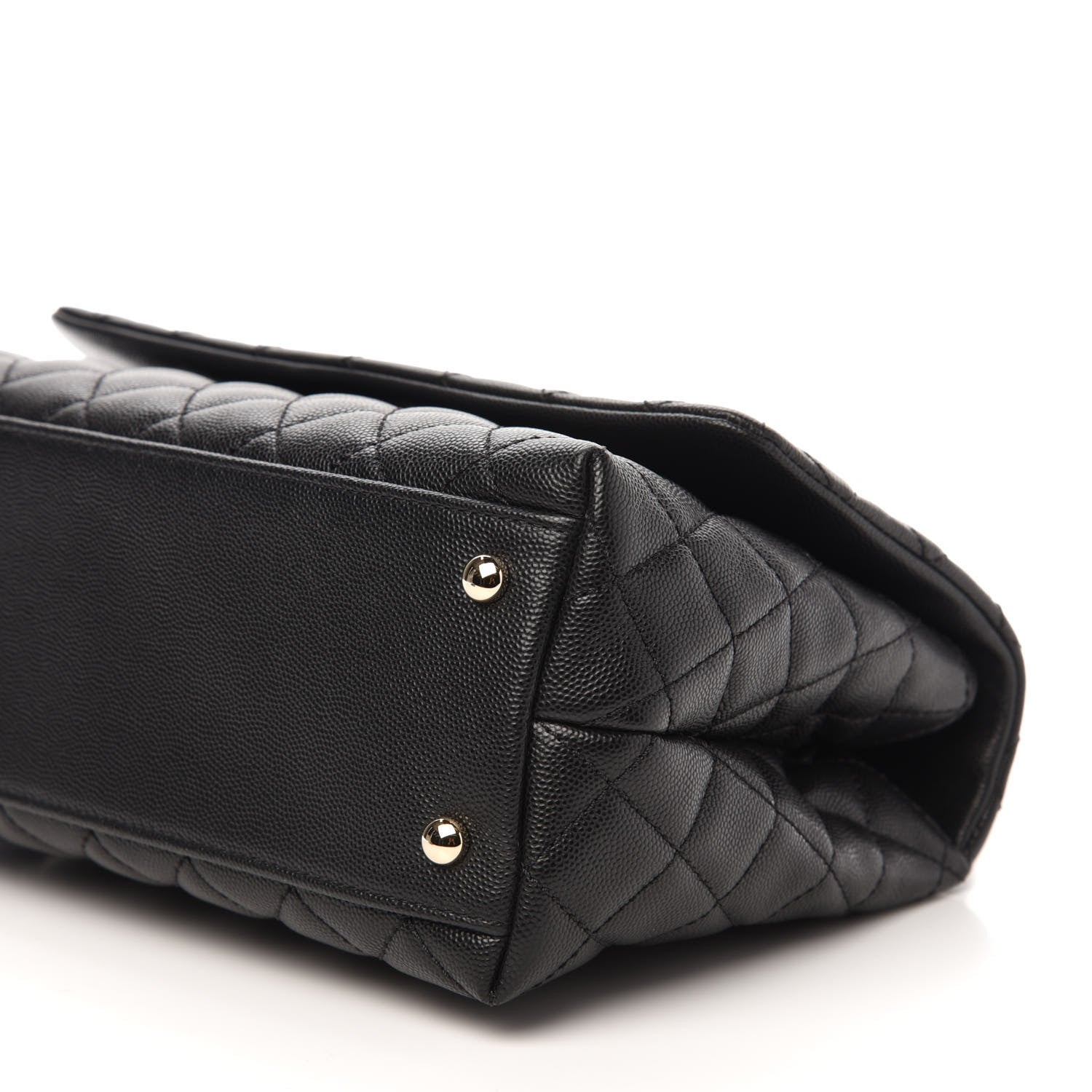 Chanel Caviar Quilted Small Coco Handle Flap Black 7 of 11