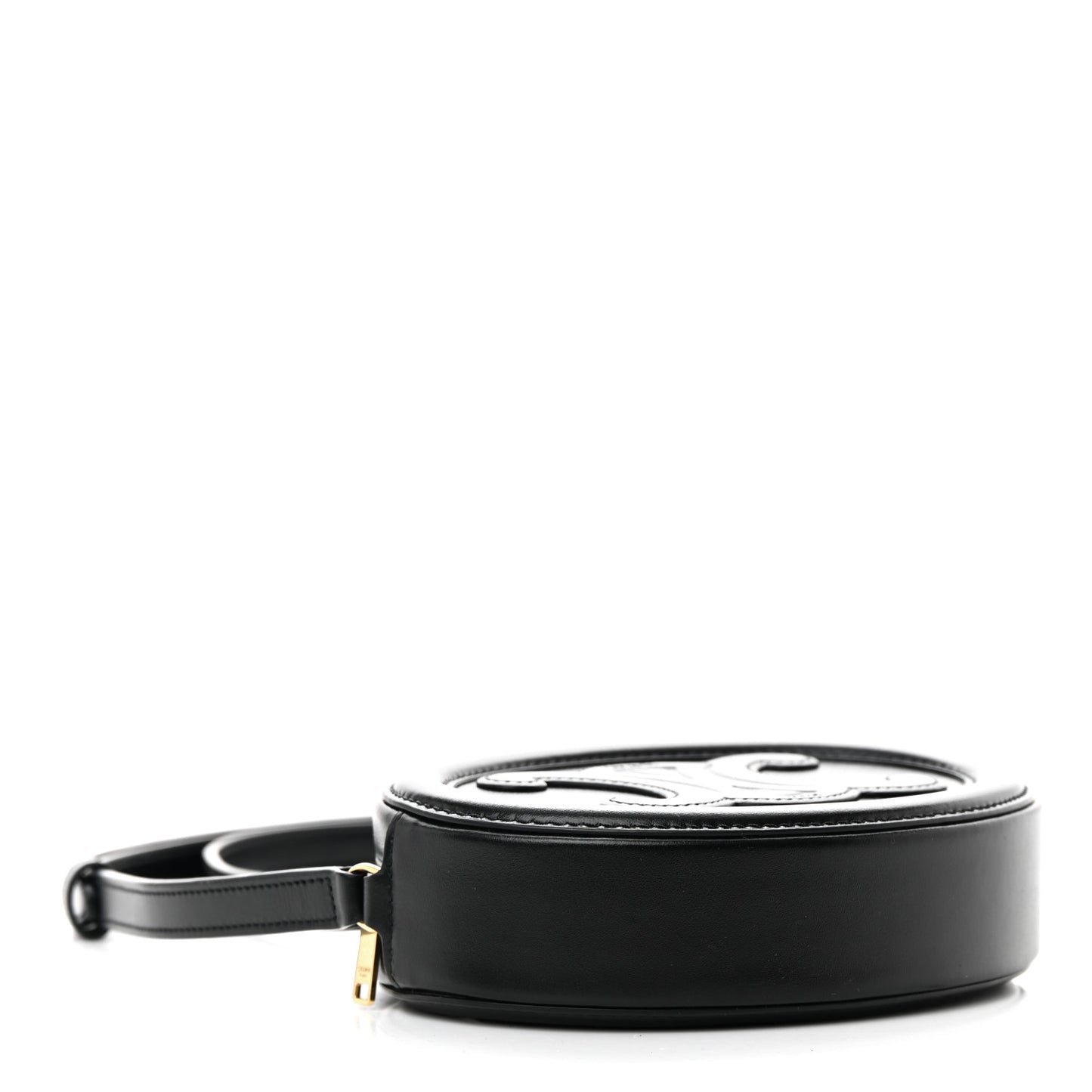 Smooth Calfskin Cuir Triomphe Oval Bag Black