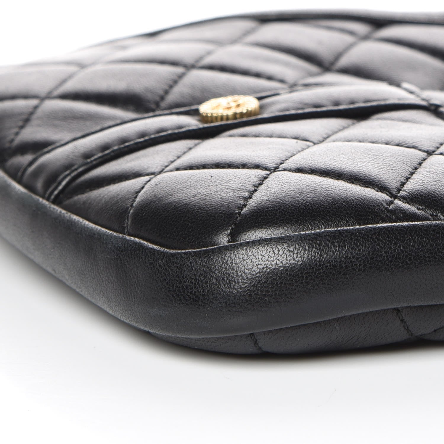 Chanel Calfskin Quilted Small Girl Shoulder Bag Black 8 of 10
