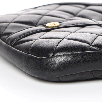 Chanel Calfskin Quilted Small Girl Shoulder Bag Black 8 of 10