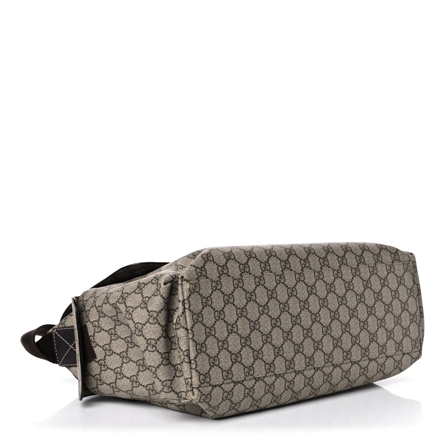 GG Plus Monogram Messenger Diaper Bag Dark Brown