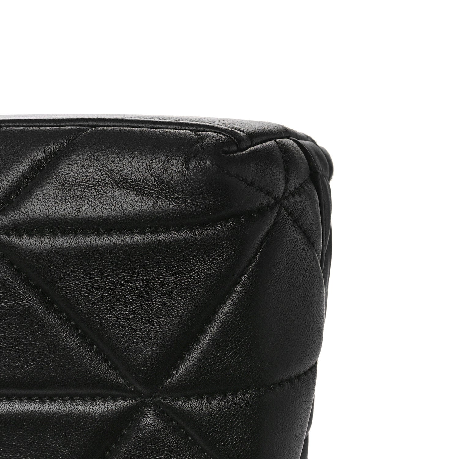 Prada Nappa Triangle Stitched Small Spectrum Bag Black 12 of 14