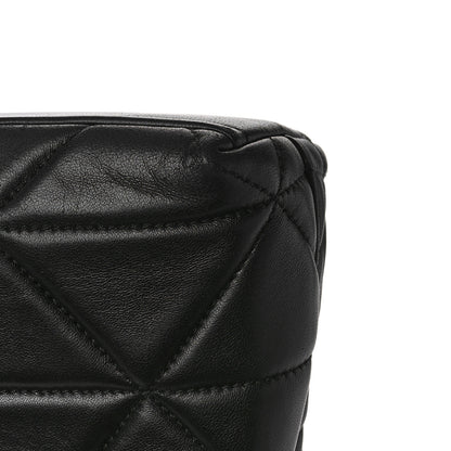Prada Nappa Triangle Stitched Small Spectrum Bag Black 12 of 14