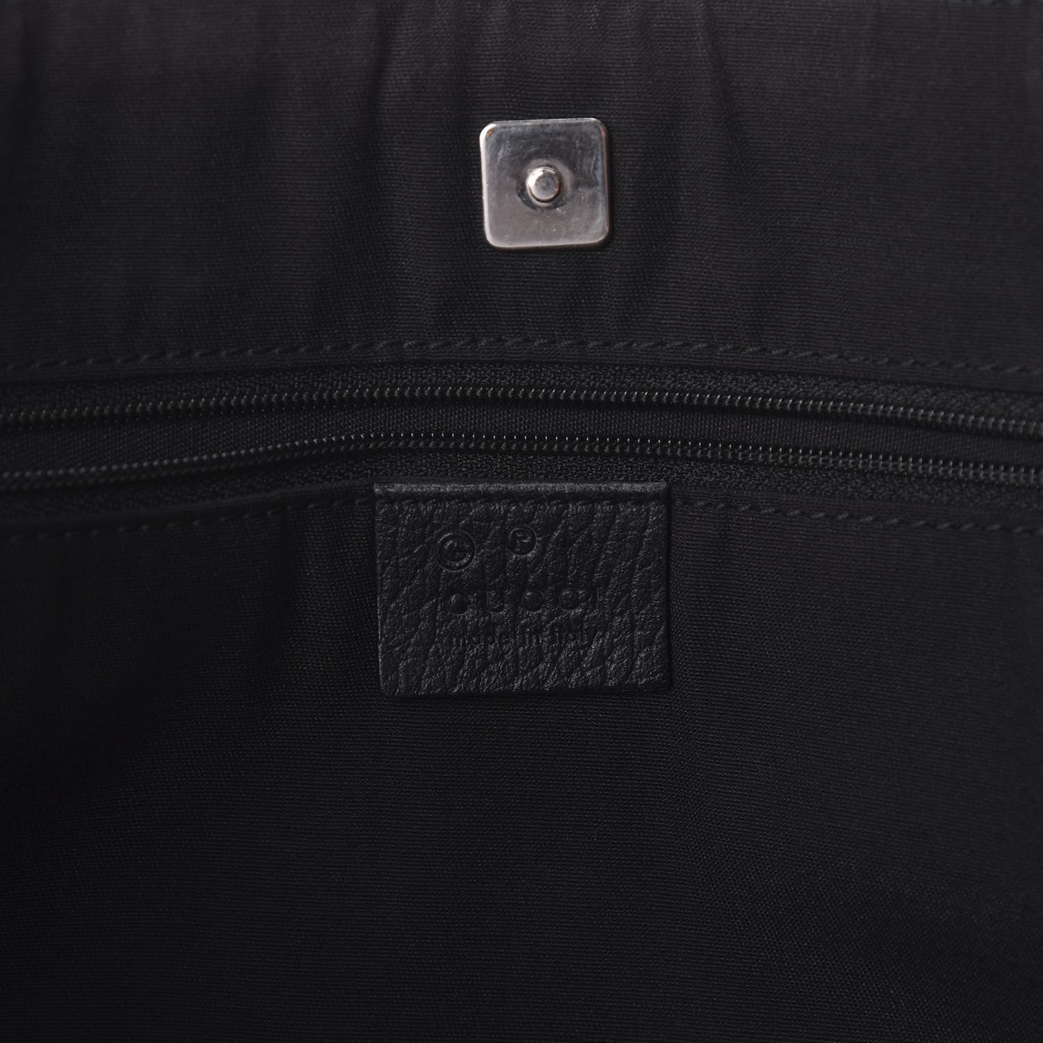 Gucci Nylon Monogram Abbey D Ring Tote Black 6 of 9