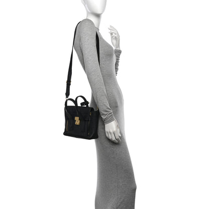 3.1 Phillip Lim Textured Calfskin Mini Pashli Satchel Black 2 of 13