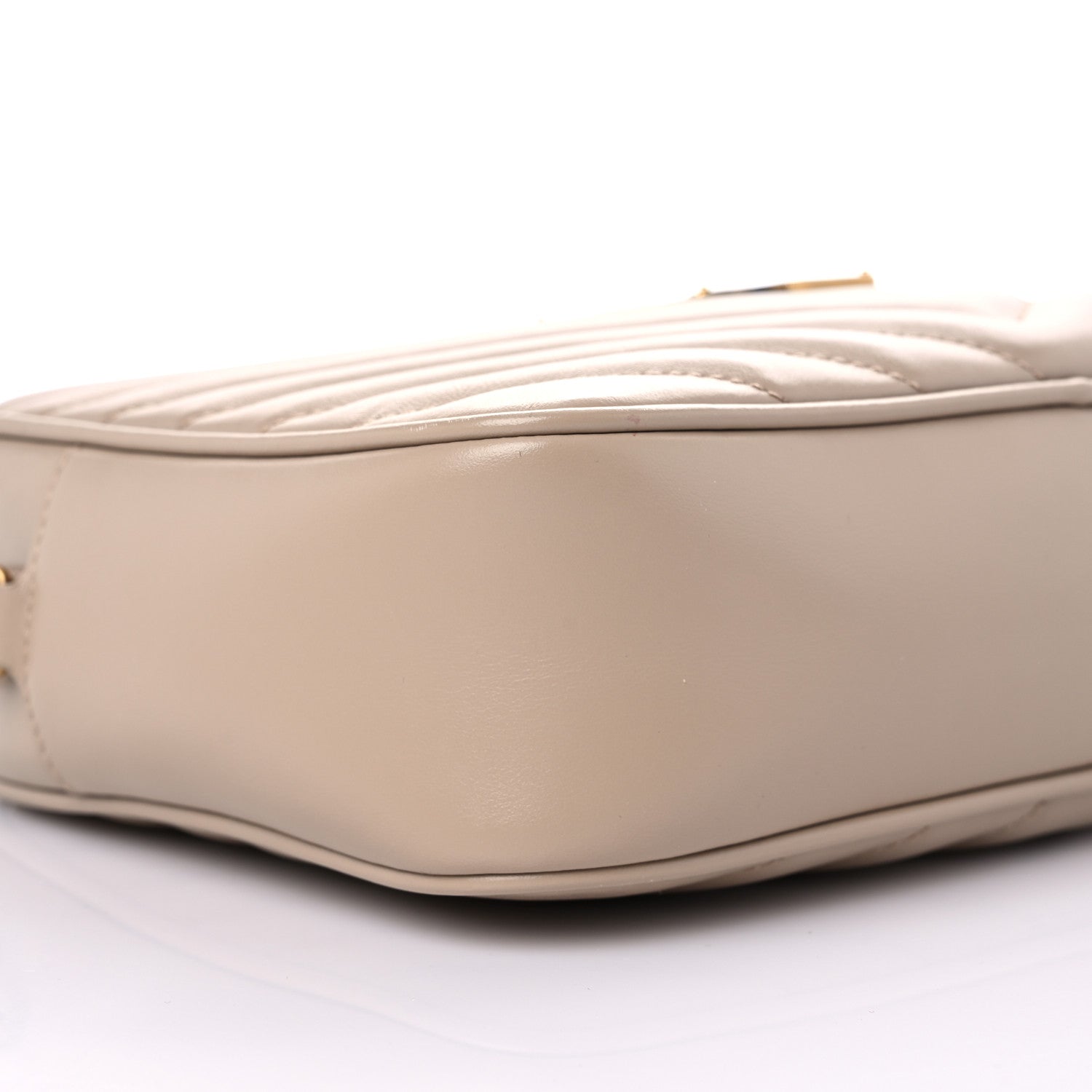 Saint Laurent Calfskin Matelasse Monogram Lou Camera Bag Dark Beige 8 of 11