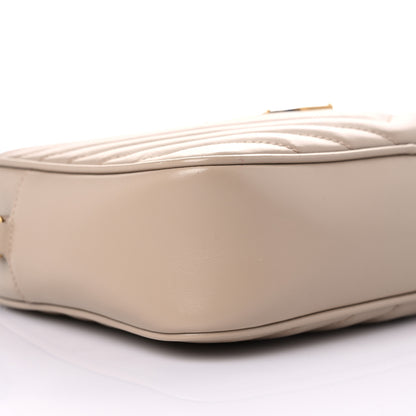 Saint Laurent Calfskin Matelasse Monogram Lou Camera Bag Dark Beige 8 of 11