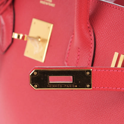 Hermes Epsom Birkin 35 Rouge Casaque 17 of 21
