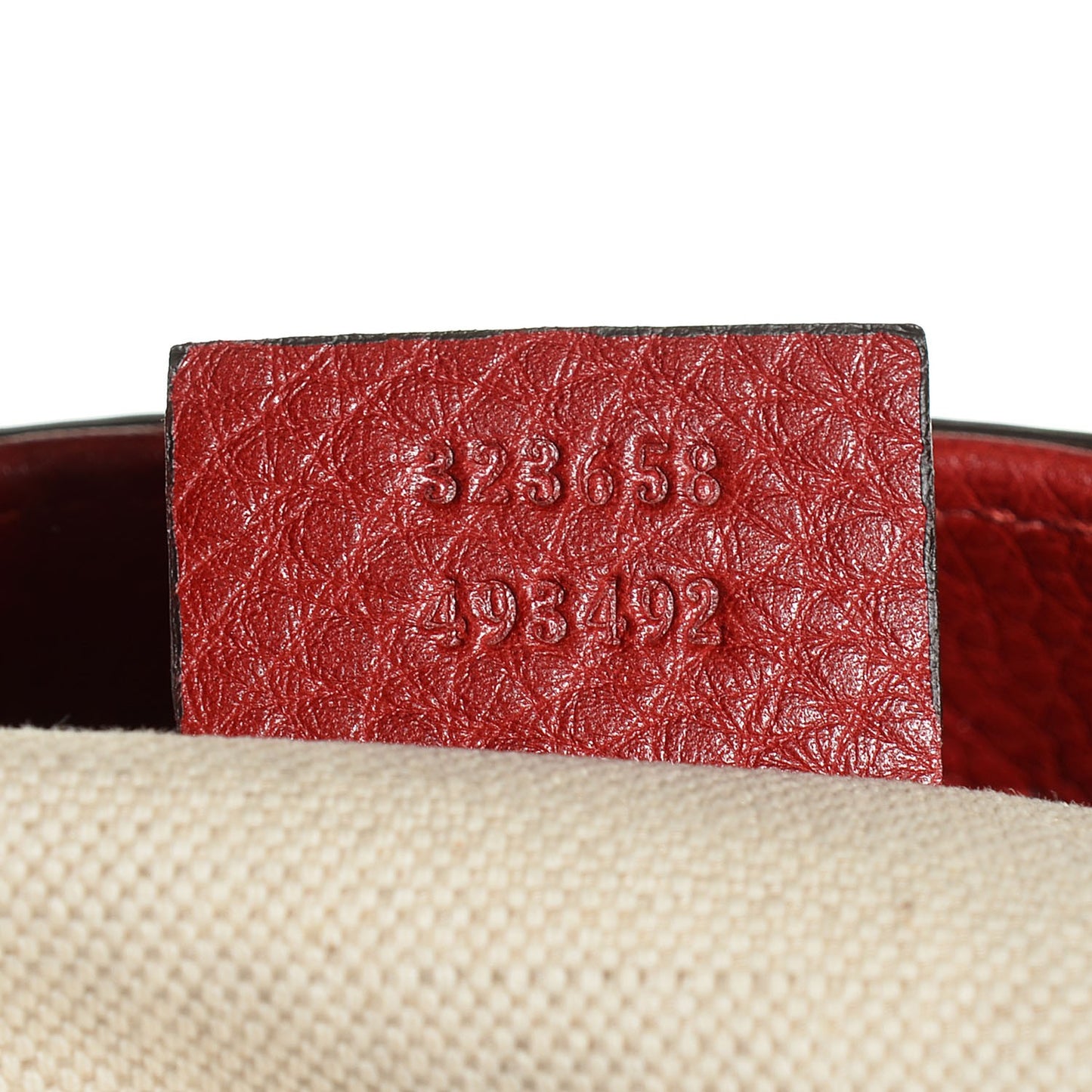 Calfskin Large Bamboo Shopper Tote Red