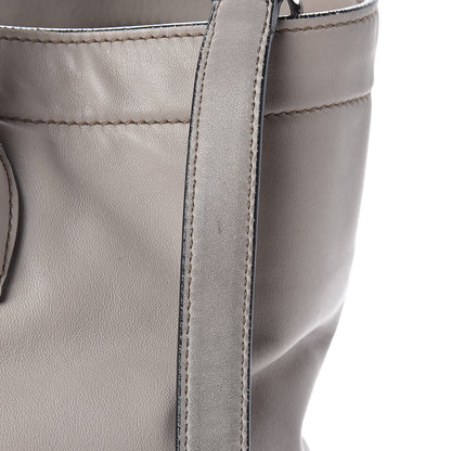 Miu Miu Vitello Soft Calfskin Shopping Tote Fumo 21 of 21