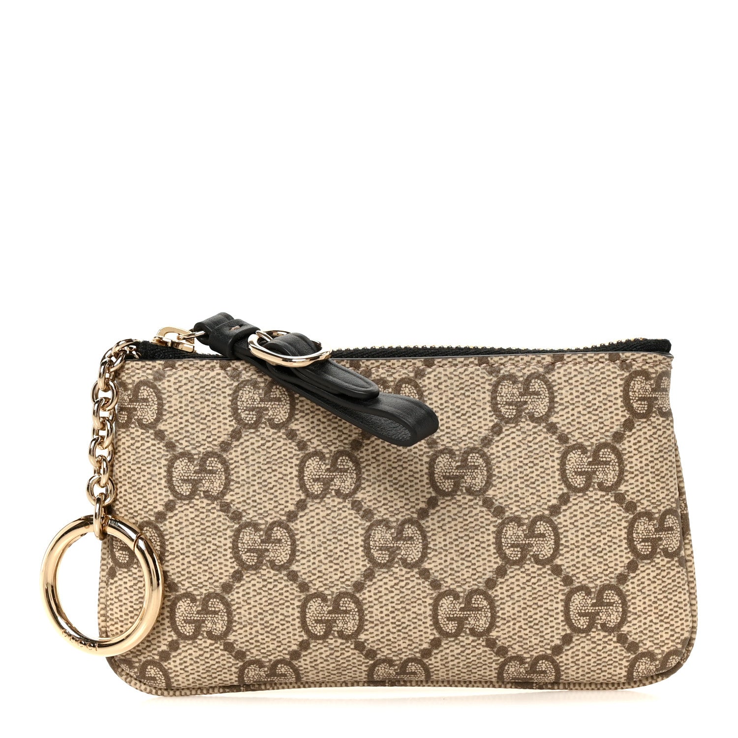 Gucci GG Supreme Monogram Selleria Key Case Black 1 of 9